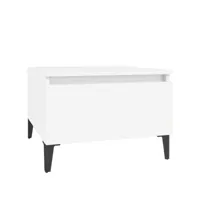 vidaxl table d'appoint blanc 50x46x35 cm bois d'ingénierie