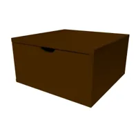 cube de rangement bois 50x50 cm + tiroir  wengé cube50t-w