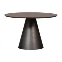 maggie table de repas métal/bois de manguier noir