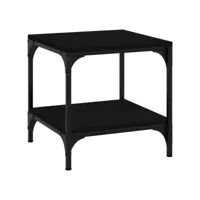 table d'appoint noir 40x40x40 cm bois d'ingénierie