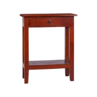 table console table d'entrée  bout de canapé marron classique 60x30x75 cm bois d'acajou massif meuble pro frco65343