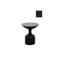 table d'appoint ronde moderne misira h50cm métal noir