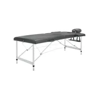 table de massage 2 zones cadre en inox 186 x 68 cm anthracite helloshop26 02_0001797