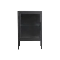 table chevêt en fer, de couleur noir, 45x35x70 cm