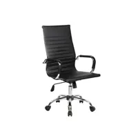 chaise de bureau milton, chaise de direction avec accoudoirs, chaise de bureau ergonomique, noir, 63x54h106/116 cm 8052773853194