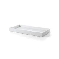 paris prix - tiroir de lit pin massif dallas 90x200cm blanc