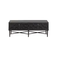 bequest - table basse en bois noir bequest coloris noir - 46x120x60 cm