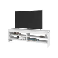 meuble tv 65 pouces blanc 5 niches 153 cm br63-06