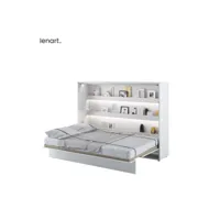 lenart lit escamotable bed concept 04 140x200 horizontal blanc mat