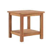 table basse table de salon  bout de canapé 45x45x45 cm bois de teck solide meuble pro frco78920