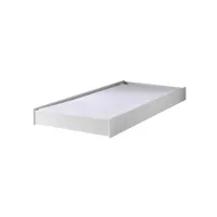 paris prix - tiroir de lit enfant robin 90x200cm blanc