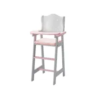 chaise haute poupon poupée polka dots princess mobilier en bois jeux td-0098ag
