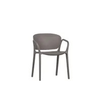 bent - lot de 2 chaises de jardin - couleur - gris