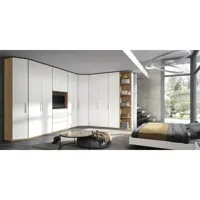 armoire dressing d'angle chambre structure elegant façade blanco laquée hauteur 240 cm 20101005068