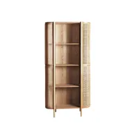 bibliothèque en bois mdf, de couleur marron, 88x40x180 cm