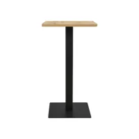 table cuisine - table de bistro couleur chêne 60x60x107 cm