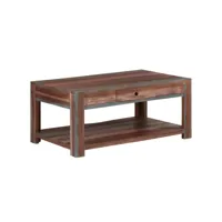 table basse table de salon  bout de canapé bois massif vintage 88 x 50 x 38 cm meuble pro frco53970