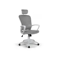 chaise de bureau ergonomique en tissu avec appui-tête design sepang moon franchi bürosessel