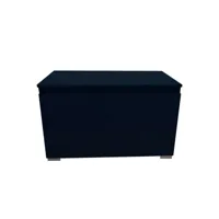banc coffre avec commode en bois 81 cm bleu
