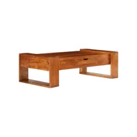 table basse bois d'acacia massif 100 x 50 x 30 cm marron 246100