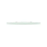 étagères d'angle 2 pcs, étagère de rangement et supports chromés verre blanc 25x25 cm oza86577 meuble pro