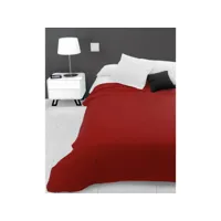 jeté de lit ou canapé 180x220 cm adele rouge, par soleil d'ocre