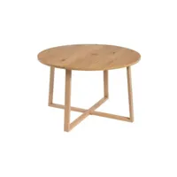 table à manger naturel rond en bois ø120cm salon