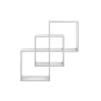 étagère murale design rétro model blanc mat helloshop26 03_0001727