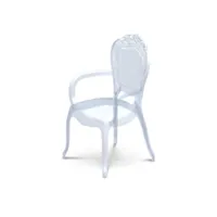 fauteuils en méthacrylique pure design chimera - transparent x4