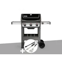barbecue gaz weber spirit ii e-310 + plancha + kit ustensiles 3 pièces better