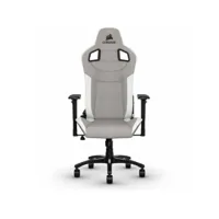 chaise de jeu corsair t3 rush blanc/gris