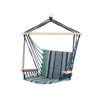 chaise suspendue multicolore, 45x100x43 cm, en coton et bois dur 490000724