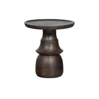 table d'appoint - bois de manguier - naturel - 55x50x50 - bepurehome - broad