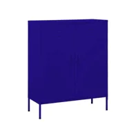 armoire de rangement bleu marine 80x35x101,5 cm acier