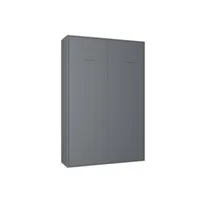 armoire lit escamotable smart-v2 gris graphite mat couchage 140*200 cm. 20100885692