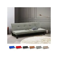 canapé clic clac convertible 2 places microfibres pour la maison et salles d'attente onice modus sofà