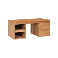 table basse table de salon  bout de canapé 90x50x40 cm bois de teck massif meuble pro frco49022
