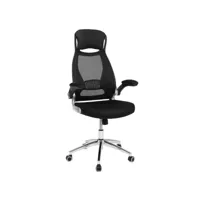 fauteuil siège chaise de bureau ergonomique pivotant hauteur réglable accoudoirs réglables dossier respirant en toile helloshop26 12_0001394
