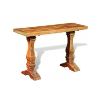 vidaxl table console bois de récupération massif 241630