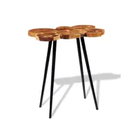 table cuisine - table de bar bois d'acacia massif 90 x 60 x 110 cm