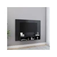 meuble tv mural gris 120x23,5x90 cm 2
