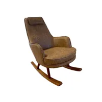 bourbon - fauteuil rocking chair marron
