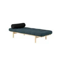 méridienne futon next en pin massif coloris bleu pâle couchage 75 x 200 cm 20100996164