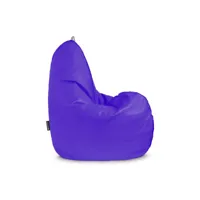 pouf poire relax similicuir indoor lilas happers xl 3784889