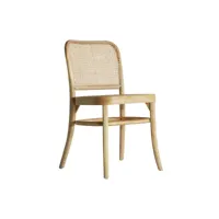 chaise en bois d´orme marron, 45x52x81 cm
