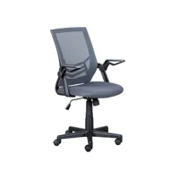 paris prix - chaise de bureau design gila 90-100cm gris