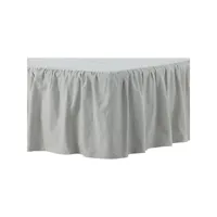 jupe de lit pixy 200x120 cm coton gris clair -asaf81061 meuble pro