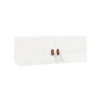 vidaxl armoire murale blanc 80x30x30 cm bois de pin massif
