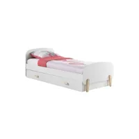 bodhi white - lit gigogne 90x200cm avec tiroir de lit