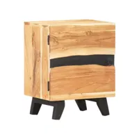 table de chevet  bout de canapé  table d'appoint chevet 40x30x51 cm bois d'acacia massif -neww88037